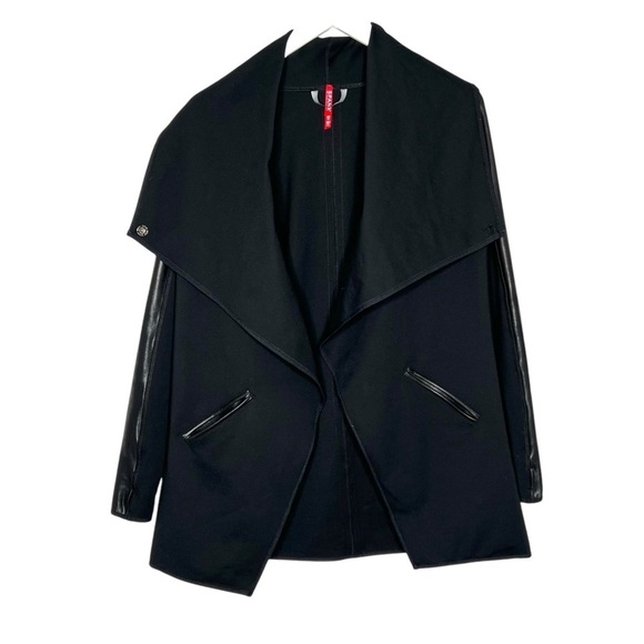 SPANX Drape Front Jacket Very Black Size XS - Picture 8 of 16